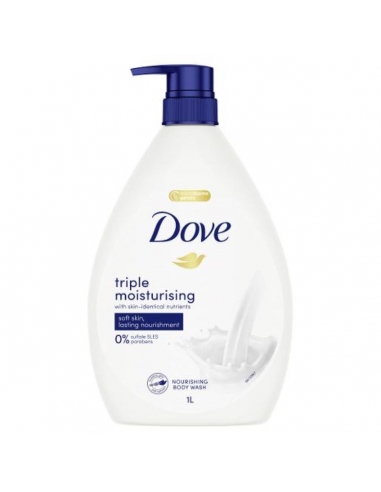 Dove Health Triple hidratación de lavado de cuerpo 1l