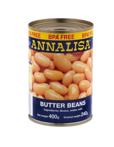 Annalisa Frijoles de mantequilla 400gm