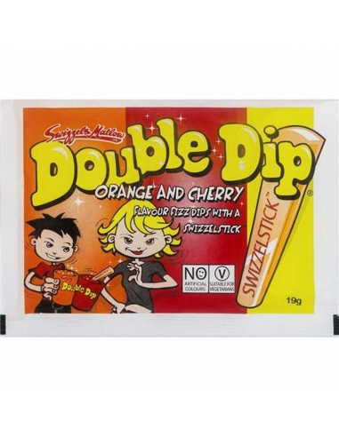 Swizzel Matlow Orange und Kirsche Double Dip 24gm x 36