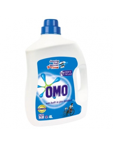 Omo Front & Top Limpia Lavandería Líquido 4l