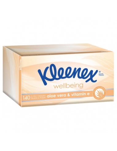 Kleenex フェイシャル ティッシュ エクストラケア アロエベラ ホワイト 140s