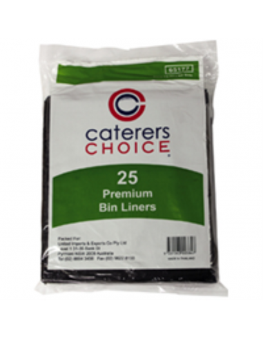 Cater Clean Borse Prem 70-77lt Nero 25 Pack Packet