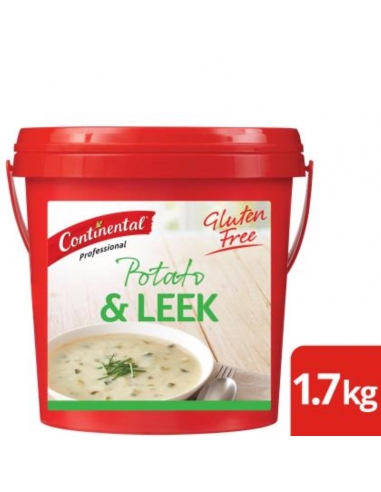 Continental Soup Potato & Leek Gluten Gratis 1.7 Kg Pail