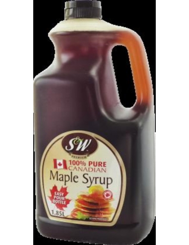 S&W Sirope de Arce 100% Puro Canadiense Botella de 1,85 Lt