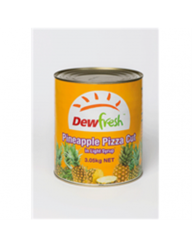 Dewfresh Ananaspizza gesneden in lichte siroop, blik van 3,03 kg