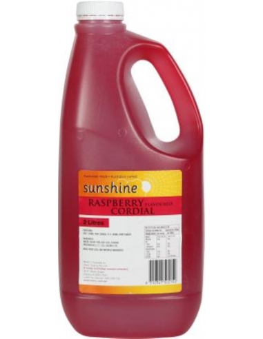 Sunshine Cordial Raspberry 25% Juice 2 Lt Bouteille