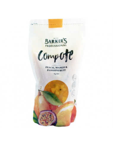 Barkers Mango di pesca composto & Passionfruit 1 Kg Packet