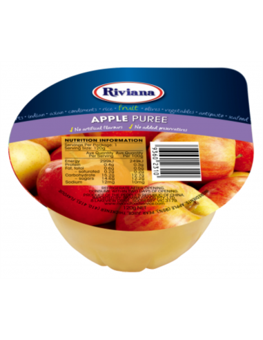 Riviana Puree jabłkowe 12 x 120 gr