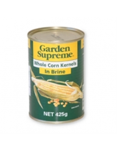 Garden Supreme 塩水中のトウモロコシ粒 425 Gr パケット