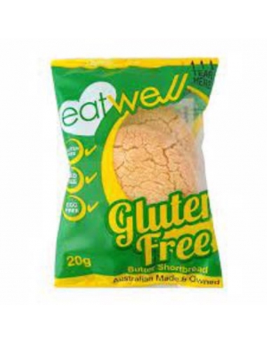 Eatwell Biscuits Twin Butter Shortbread Gluten Gratis 100 X 20gr Carton