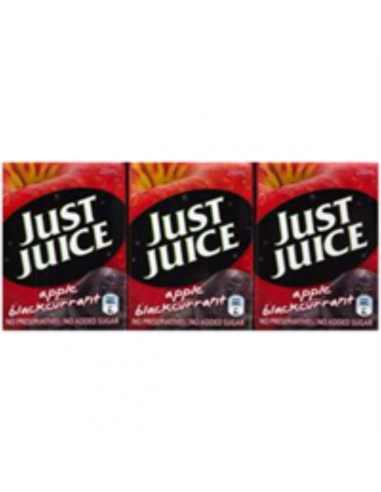 Just Juice 苹果黑醋栗汁 100% Tetra 24 X 200ml 纸箱