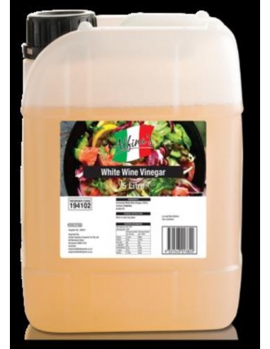 Alfinas Aceto Vino bianco 5 Lt Bottiglia