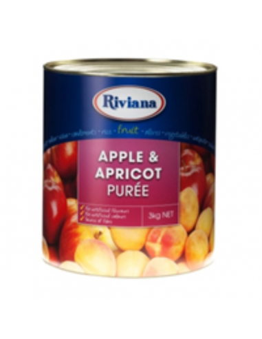 Riviana Apple & Apricot puree 3 kg blik