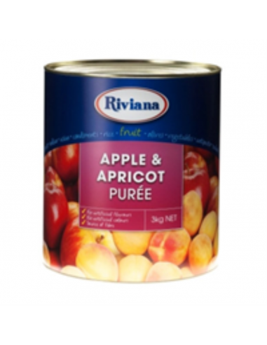 Riviana Puree Rainbow & Apricot 3 Kg Can