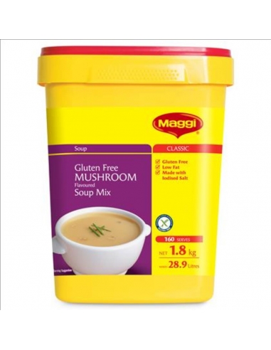 Maggi Soupe Mushroom sans gluten 1,8 Kg Pail