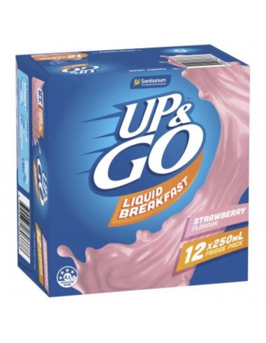 Sanitarium Up & Go Frigo fraise Pack 250ml x 12