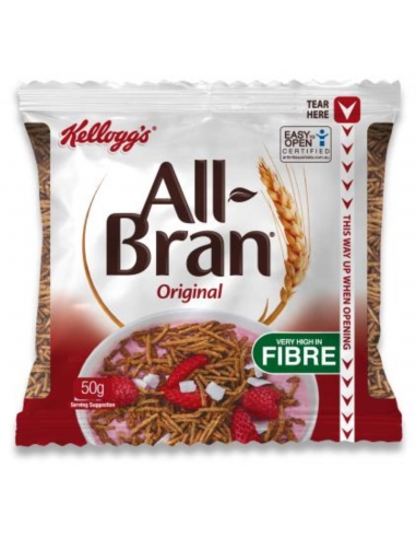 Kelloggs Wszystkie torebki z otrębami 30 x 50 gr