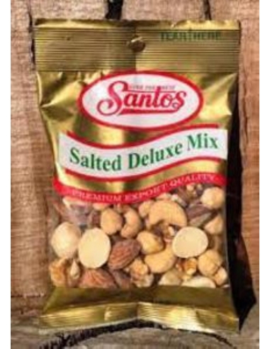 Santos Control de porción de nueces mixtas Salted 20gr x 60