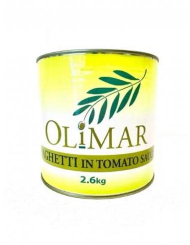 Olimar Spaghetti In Tomatensaus Blik 2,6 Kg