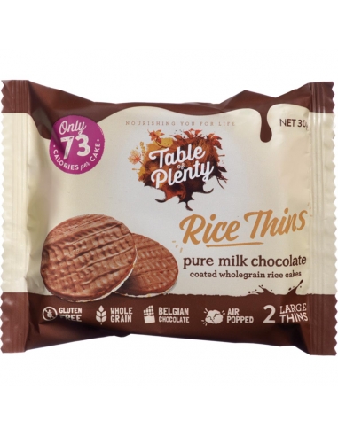 Table Of Plenty Riso Thins Latte Choc 2 Confezione 30g x 10