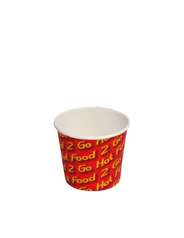 Vaso de papel para chips calientes 8 oz / 225 g 87 por 75 mm x 50