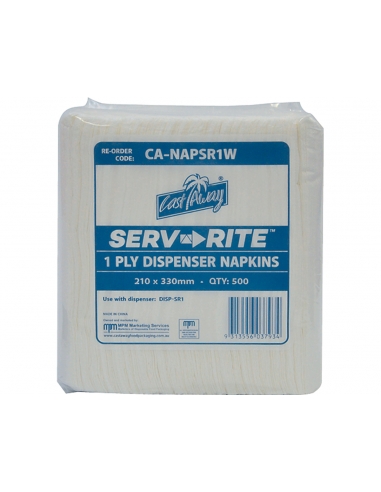 Serviettes distributrices Serv-Rite 210 x 330 mm x 3000