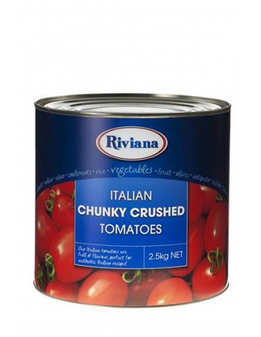 Riviana Foods Chunky 粉砕されたトマト2.5kg