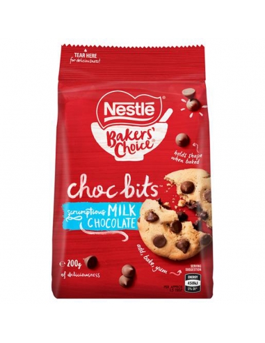 Trozos de chocolate para hornear con leche Nestlé 200 g