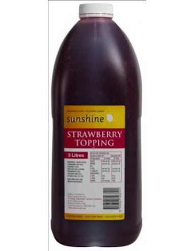 Sunshine Strawberry Topping 3l x 1