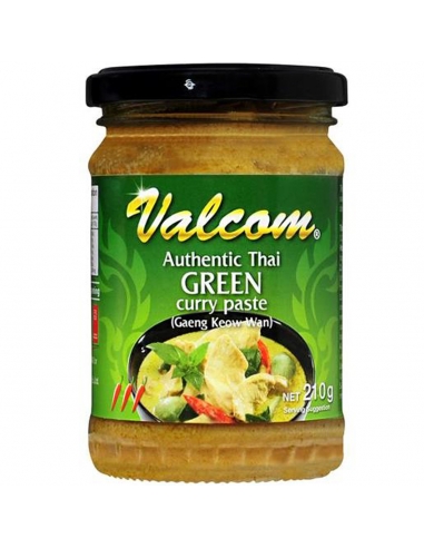 Valcom Incolla di curry verde 210gm