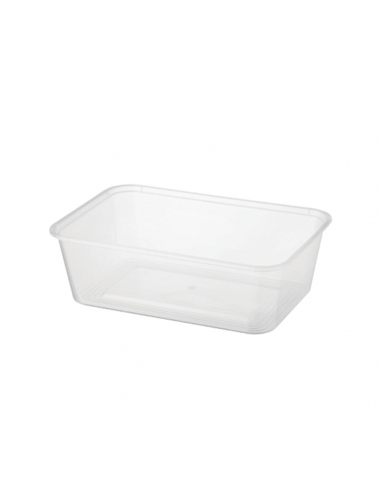 Rechthoekige plastic container 750 ml x 100