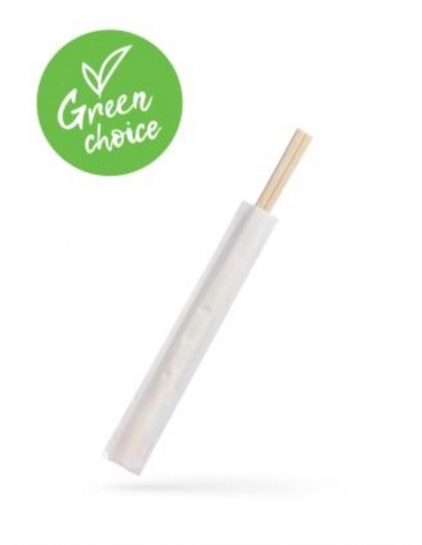 Caterers Choice Chopsticks Wooden 20.3cm Wrapped 100 Packet