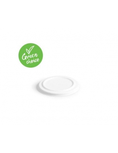 Caterers Choice Lids To Suit 355/473ml 12/16oz Bowls Sugarcane 50 Pack Sleeve