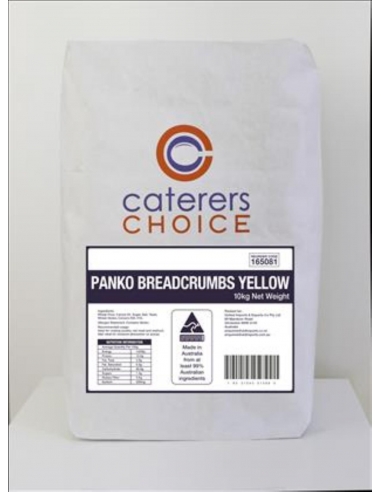 Caterers Choice Breadcrumbs Panko Japonais jaune 10 Kg sac