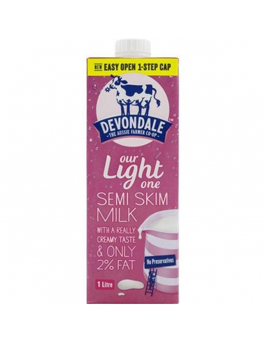 Devondale Lait Longévité Skim Semi 1l