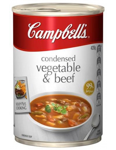 Campbell Soups Boeuf végétal condensé 420gm