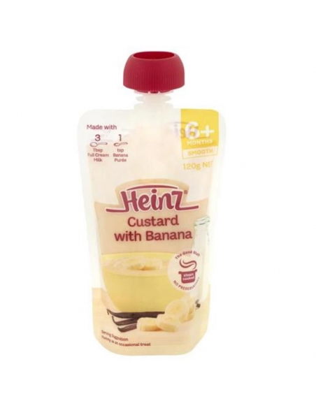 Heinz Babyfood 6 Months+ Pouch N Spout Custard 120gm x 6