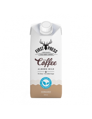 First Press Iced Coffee Mandelmilch Keine Hinzugefügt Zucker 350ml x 12