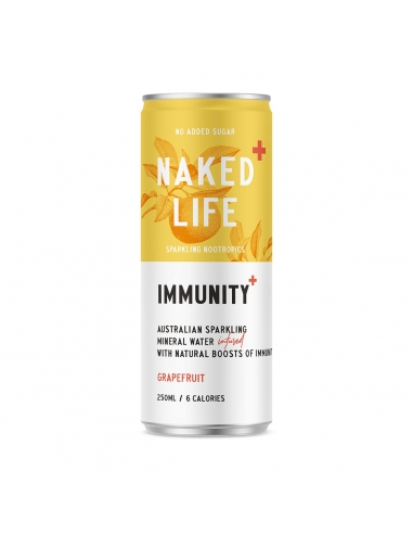 Naked Life スパークリング ヌートロピック イミュニティ グレープフルーツ 250ml×12本