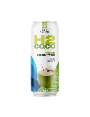 H2coco Agua de coco Can 500ml x 12