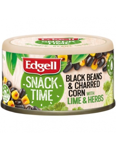 Edgell Zwarte Bonen Maïs Limoen & Kruiden Snack Time 70g x 12