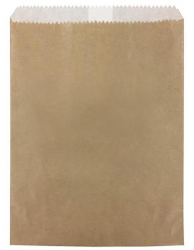 Cast Away No1 Brown Long Greaseproof Gefütterte Papiertaschen x 500