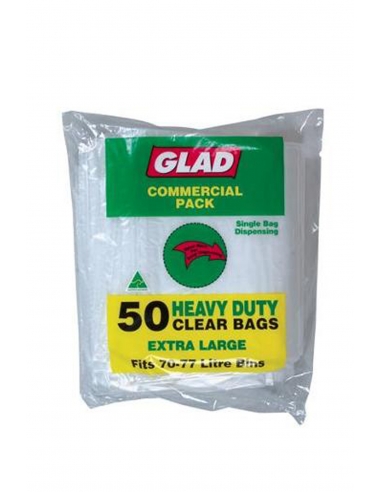 Glad Zware vuilniszak Clear 50 Pack x 4