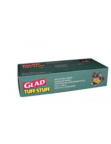 Glad Tuff Stuff Extra Bolsa de basura grande 200 paquete x 1