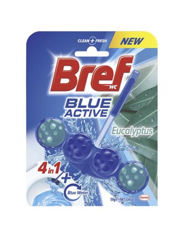 Bref Eucalipto Limpiador activo azul 50gm x 6