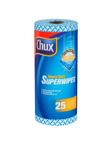 Chux Heavy Duty Superwipe Rollen 25 Pack