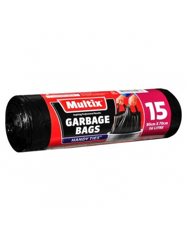 Multix Garbage Bag With Handles 15 Pack x 12