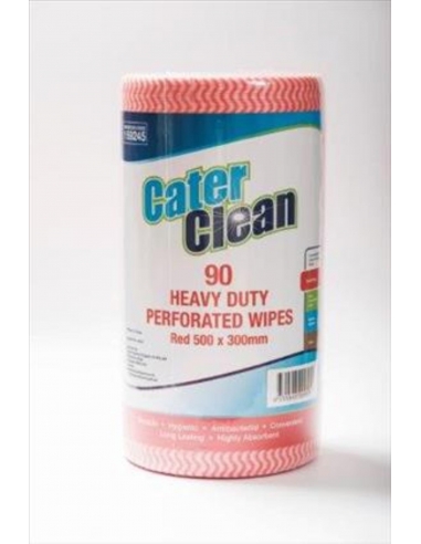 Cater Clean Chusteczki w rolce Heavy Duty Red 50 X 30 cm, 90 szt. w rolce