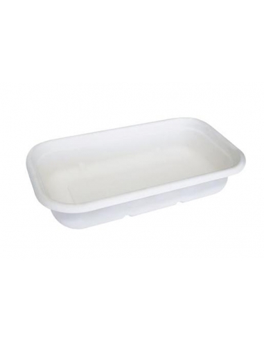 Biopak Lunch Box Base White 1000ml 50 Pack