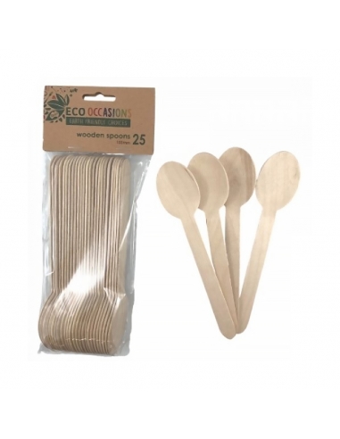 Alpen Wooden Spoon 155mm 25 Pack x 1